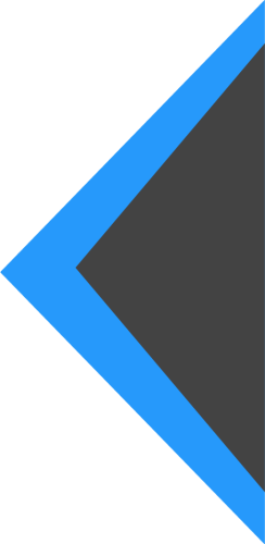 right blue arrow with charcoal arrow in front